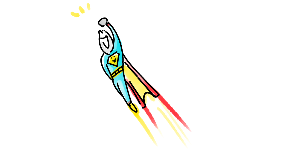 Superhero cartoon